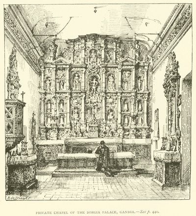 Cappella Privata del Palazzo Borgia, Gandia da Henry William Brewer