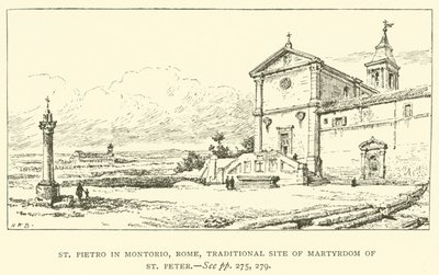 San Pietro in Montorio, Roma, sito tradizionale del martirio di San Pietro da Henry William Brewer