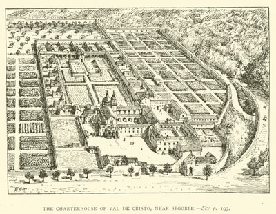 La Certosa di Val de Cristo, vicino a Segorbe (incisione) da Henry William Brewer