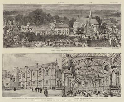 Il cinquantesimo anniversario del Marlborough College, 1843-1893 da Henry William Brewer
