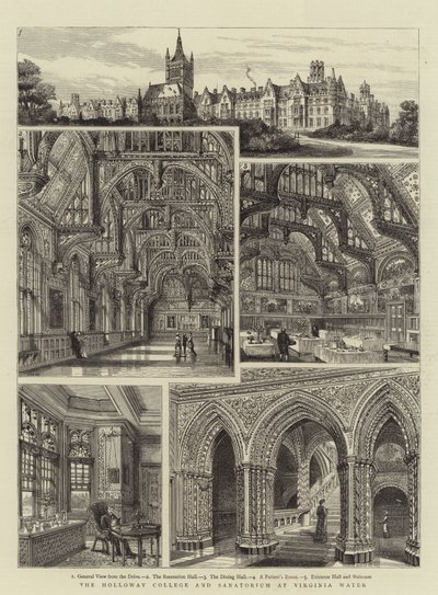 Il College e il Sanatorio di Holloway a Virginia Water da Henry William Brewer
