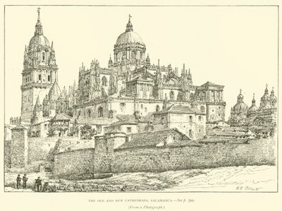Le Vecchie e Nuove Cattedrali, Salamanca da Henry William Brewer