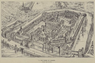 La Torre di Londra, dal sud da Henry William Brewer