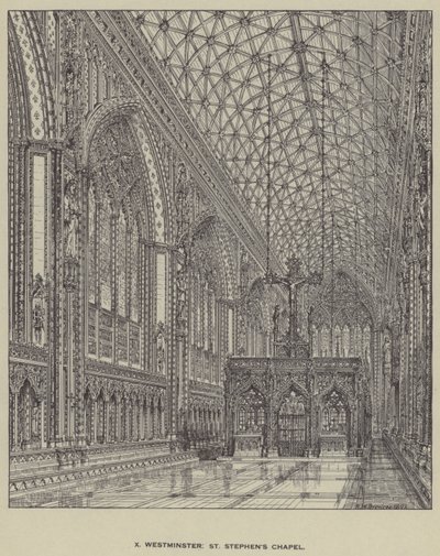 Westminster, Cappella di St Stephen da Henry William Brewer