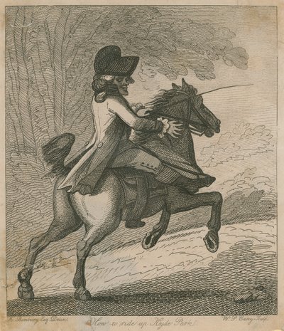 Come cavalcare a Hyde Park da Henry William Bunbury