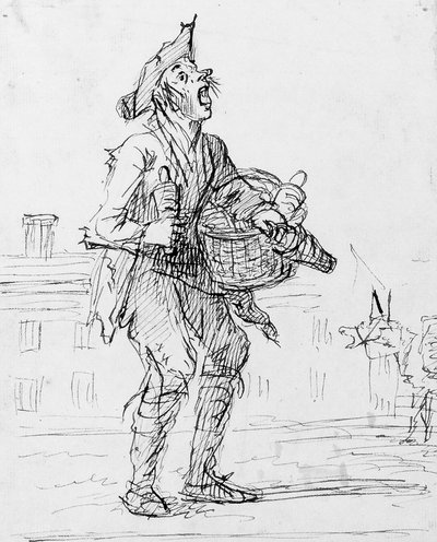 Studio di un venditore ambulante con un asino da Henry William Bunbury
