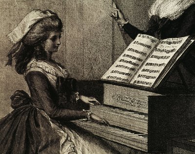 La lezione di musica da Henry William Bunbury