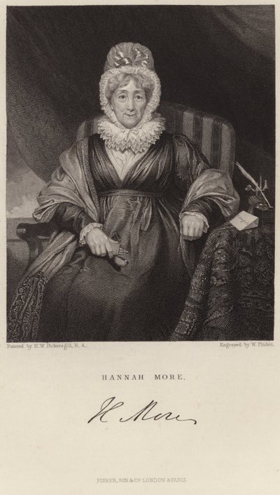 Ritratto di Hannah More da Henry William Pickersgill