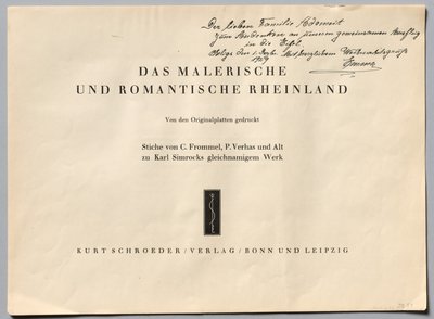 Das Malerische und Romantische Rheinland, 1928 da Henry Winkles