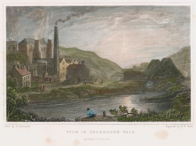 Altoforni per la produzione di ferro a Coalbrookdale, Shropshire da Henry Winsor Bond