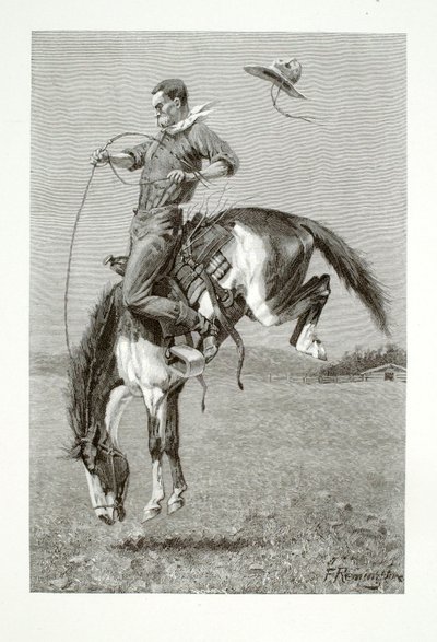 Un Bronco che si muove da Henry Wolf