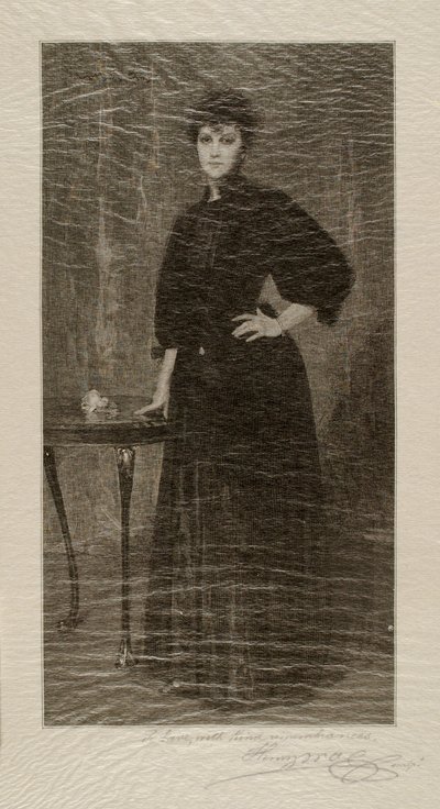 Una signora in nero da Henry Wolf