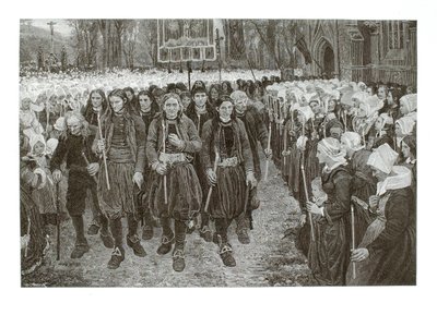 Una processione religiosa in Bretagna da Henry Wolf