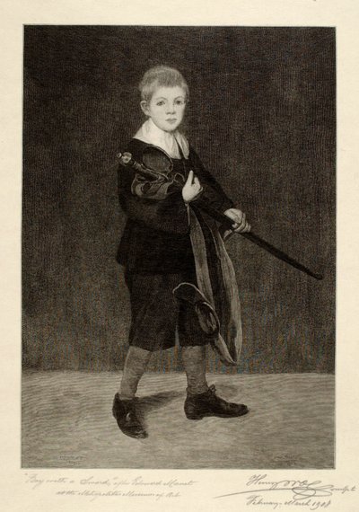 Ragazzo con spada da Henry Wolf