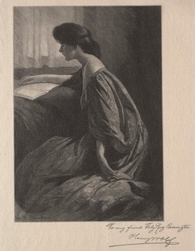 Ragazza che legge alla finestra da Henry Wolf