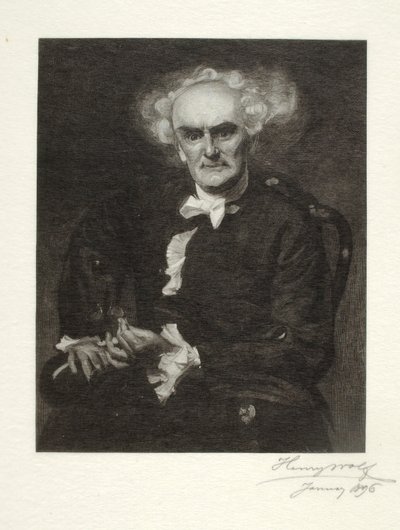 Joseph Jefferson nel ruolo del "Dottor Pangloss". da Henry Wolf