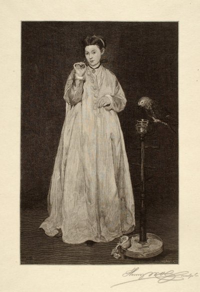 La donna con il pappagallo da Henry Wolf