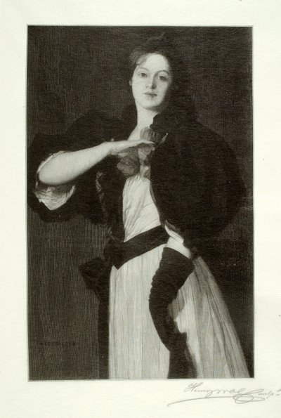 Giovane donna con papaveri da Henry Wolf