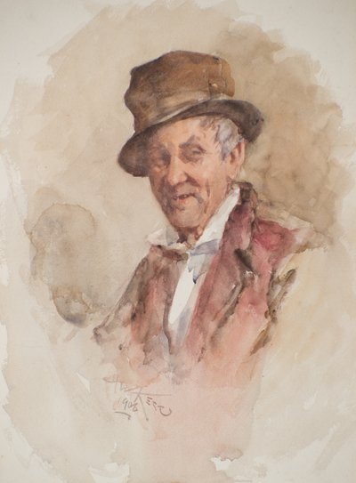 Ritratto di un Uomo con Cappello a Cilindro da Henry Wright Kerr