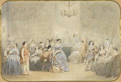 Élisa Rachel nel foyer della Comédie Française da Henry de Montault