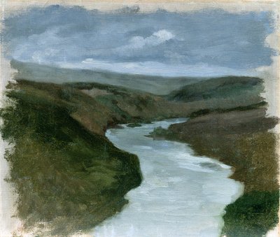 Paesaggio dal fiume Dniepr, c.1878-89 da Henryk Hipolit Rodakowski