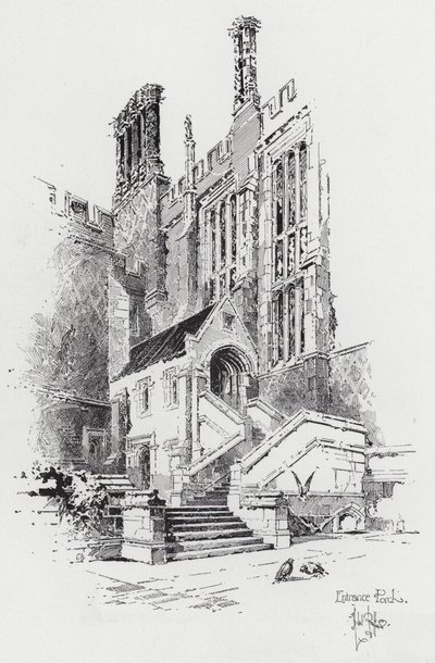 Ingresso (incisione) da Herbert (after) Railton