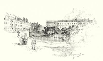Grosvenor Square, Londra da Herbert (after) Railton