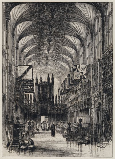 Interno della Cappella di San Giorgio da Herbert (after) Railton