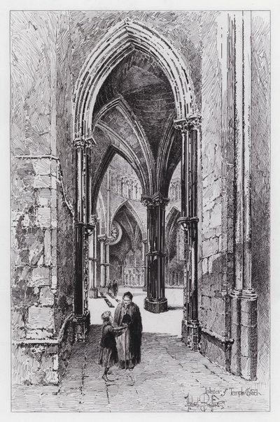 Interno della Temple Church da Herbert (after) Railton