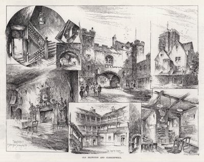 Vecchia Islington e Clerkenwell (incisione) da Herbert (after) Railton