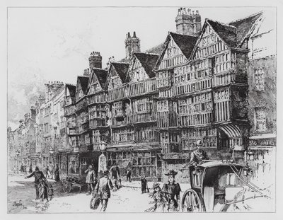 Staple Inn (incisione) da Herbert (after) Railton