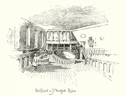 La Cappella, Prigione di Newgate, Londra da Herbert (after) Railton