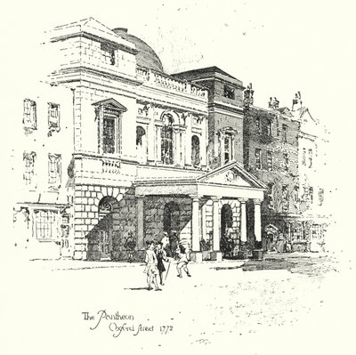 Il Pantheon, Oxford Street, Londra da Herbert (after) Railton