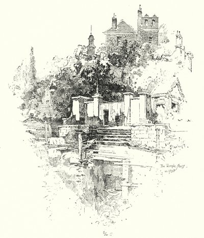Le scale del Tempio, Londra, nel 1790 da Herbert (after) Railton