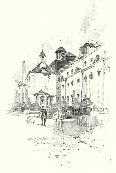 Birrificio di Thrale, Southwark, Londra da Herbert (after) Railton