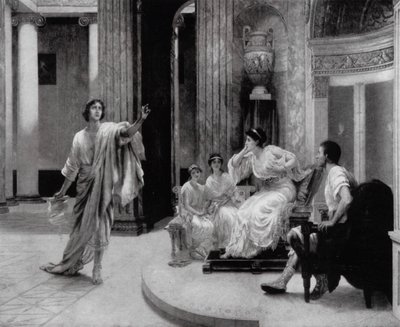 Il poeta romano Virgilio declama all