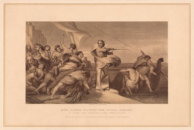 Re Alfredo Incita gli Anglo-Sassoni, 1878 da Herbert Bourne