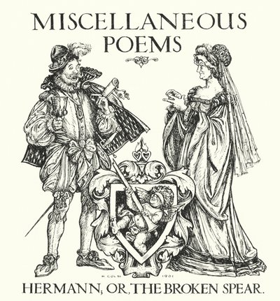 Leggende di Ingoldsby: Hermann, o la lancia spezzata (litografia) da Herbert Cole