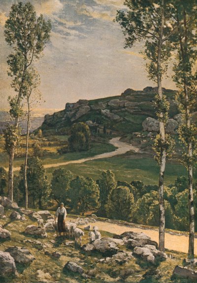 Una strada di montagna in Provenza, 1904, c. 1930 da Herbert Edwin Pelham Hughes Stanton