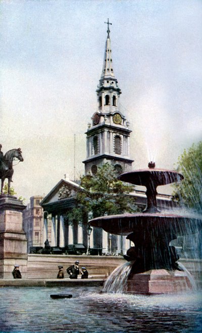 Chiesa di St Martin-in-the-Fields, Trafalgar Square, Londra, c1930s da Herbert Felton
