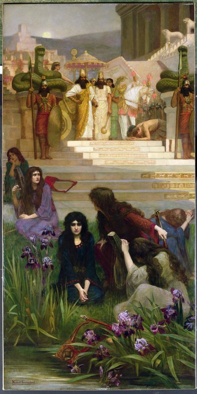 Le figlie di Giuda in Babilonia da Herbert Gustave Schmalz
