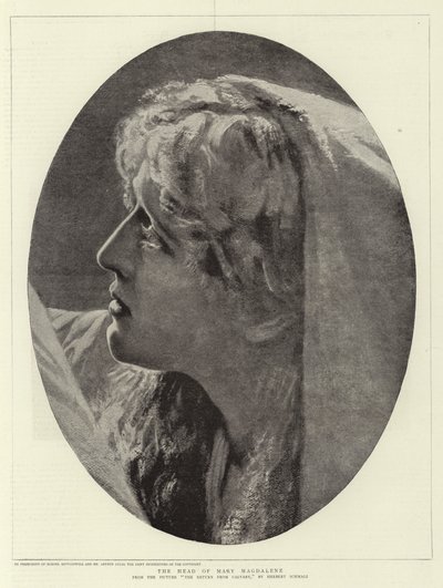 La Testa di Maria Maddalena da Herbert Gustave Schmalz