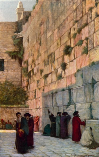 Il Muro del Pianto, Gerusalemme da Herbert Gustave after Schmalz