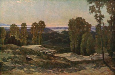 Un pascolo tra le dune, Pas de Calais, Francia da Herbert Hughes Stanton