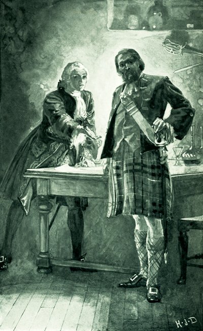 Il principe Carlo chiede a Cameron di Lochiel di unirsi alla sua causa da Herbert James Draper