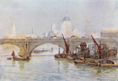 Estremità sud del ponte di Waterloo da Herbert Menzies (after) Marshall