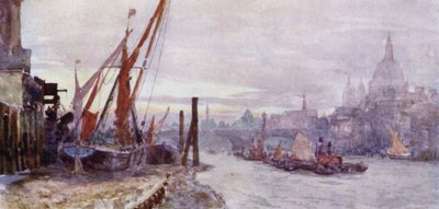 La riva a Southwark da Herbert Menzies (after) Marshall