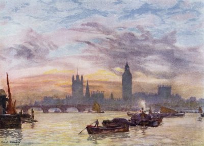Torri di Westminster da Herbert Menzies (after) Marshall
