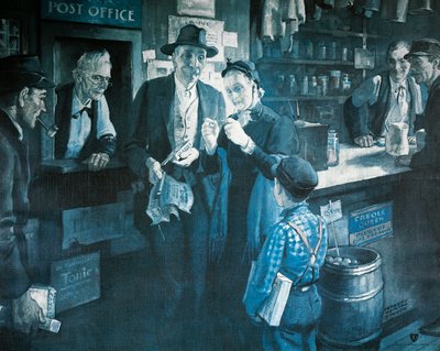 Il fornitore di occhiali alla fine del 1800, pubblicità per la American Optical Company da Herbert Morton Stoops