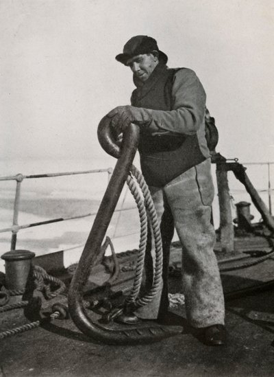 A.B. Cheetham, il nostromo della Terra Nova, c1910-1913, 1913 da Herbert Ponting